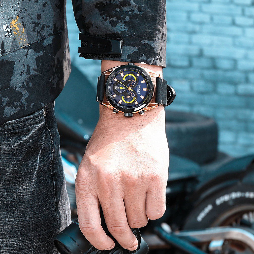 MEGIR Top Brand Luxury Men's Wrist Watch Man Luminous Waterproof Sport Men Quartz Wristwatches Relogio Masculino Dropshipping 2135