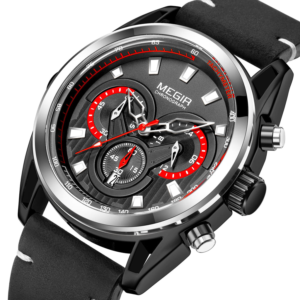 MEGIR Top Brand Luxury Men's Wrist Watch Man Luminous Waterproof Sport Men Quartz Wristwatches Relogio Masculino Dropshipping 2135
