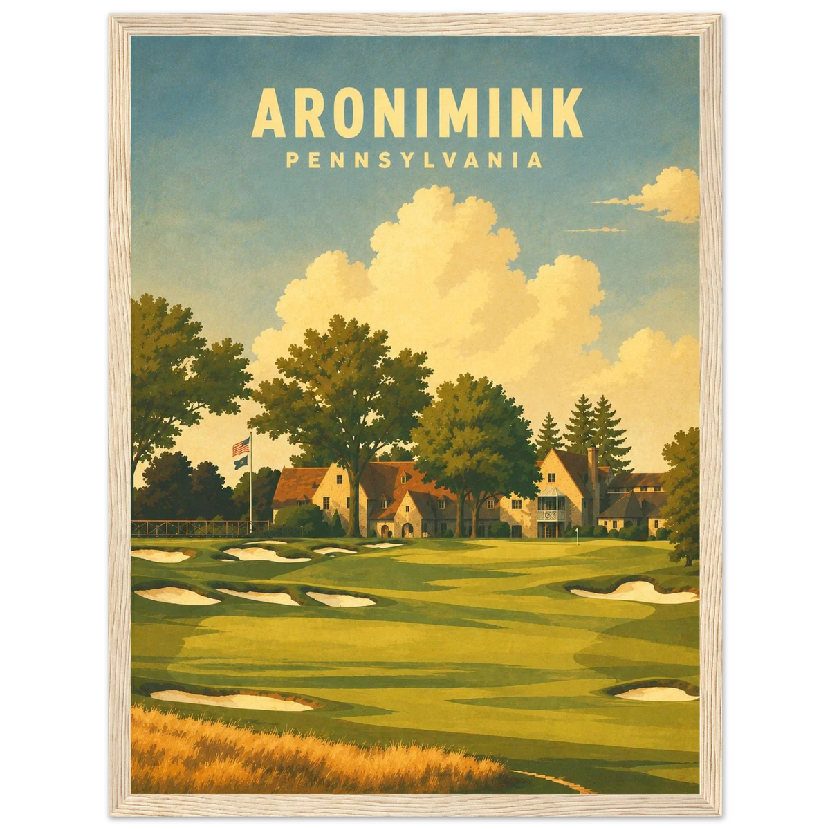 Aronimink Golf Club Poster – Pennsylvania Golf Wall Art