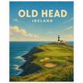 Old Head Golf Links Poster – Ireland Golf Wall Art