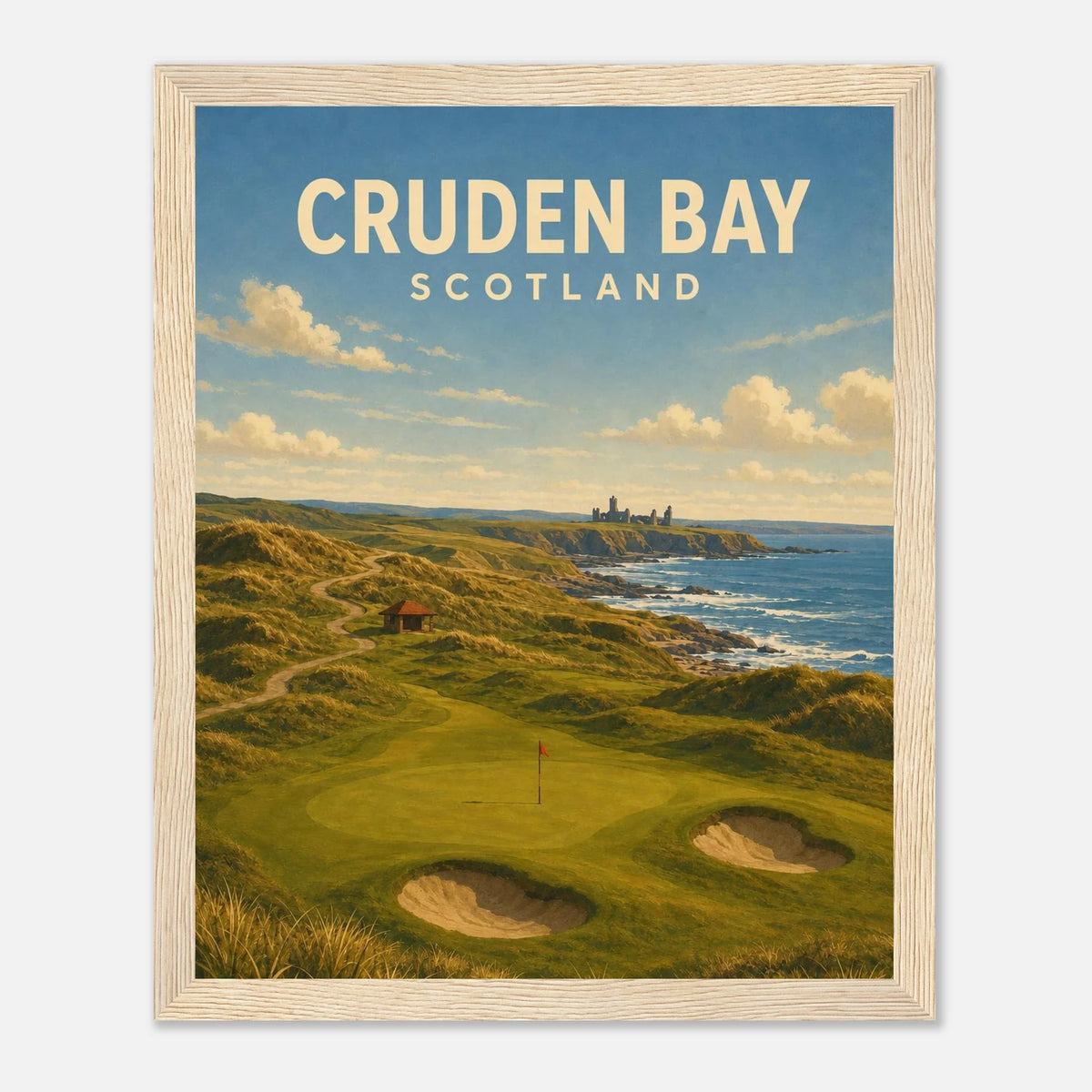 Cruden Bay Golf Poster – Scotland Links Golf Wall Art