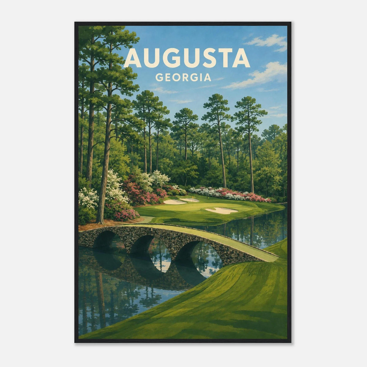 Augusta Golf Poster – Georgia Golf Course Wall Art