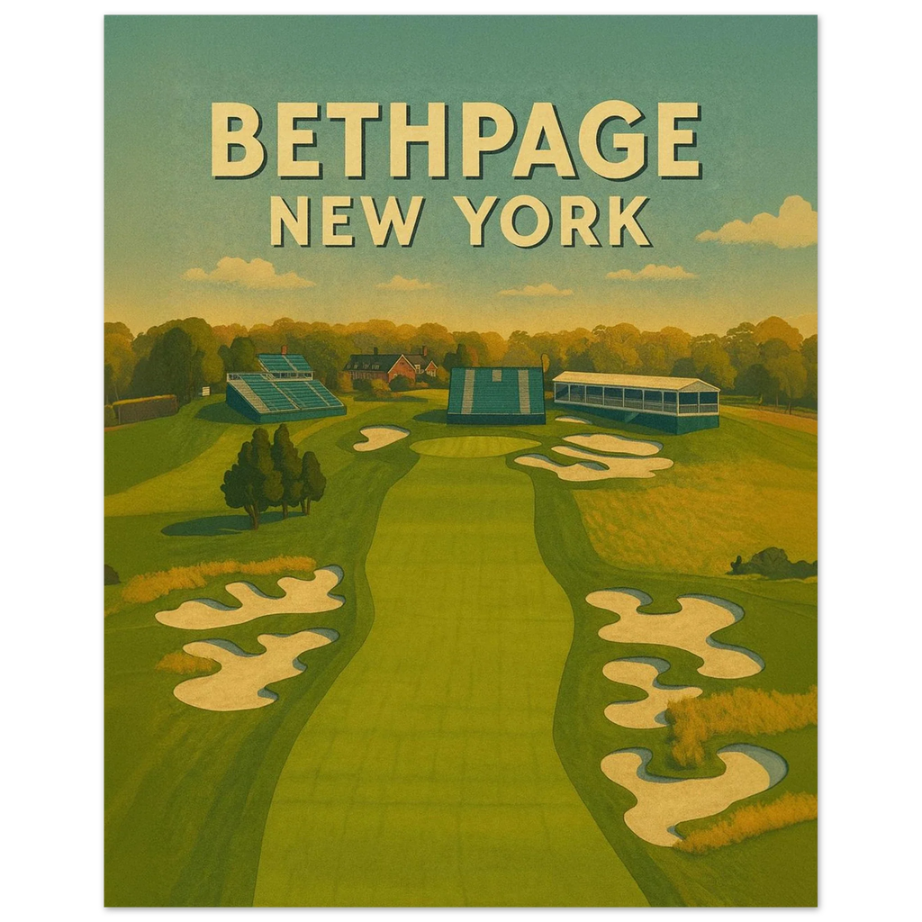 Bethpage Black Golf Poster – New York Golf Wall Art