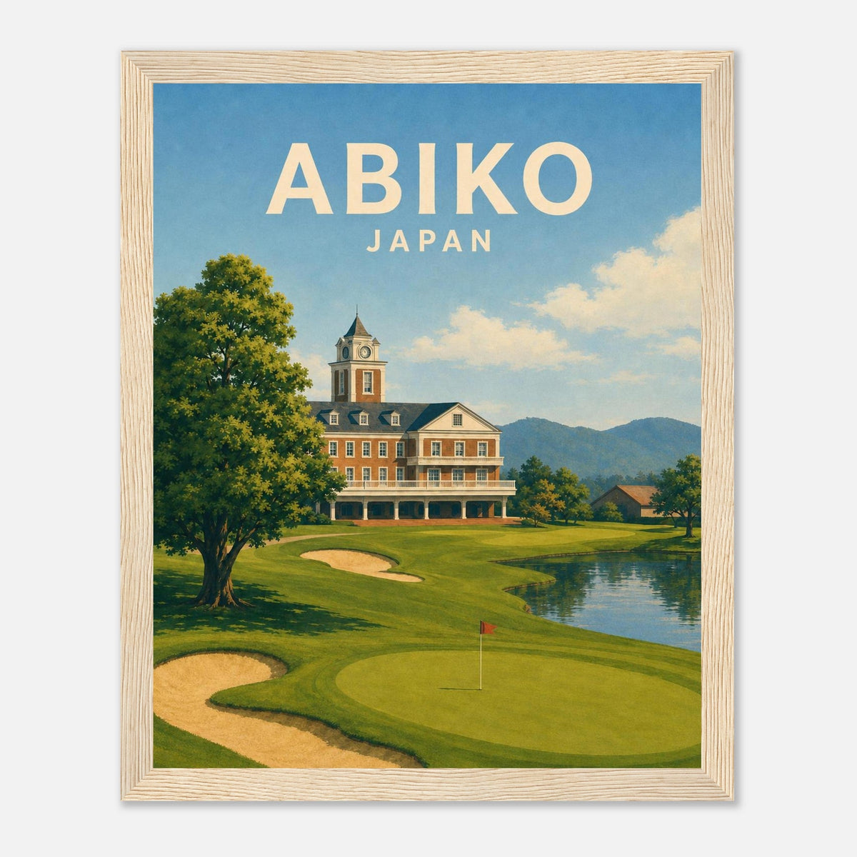 Abiko Golf Club Poster – Japan Golf Wall Art