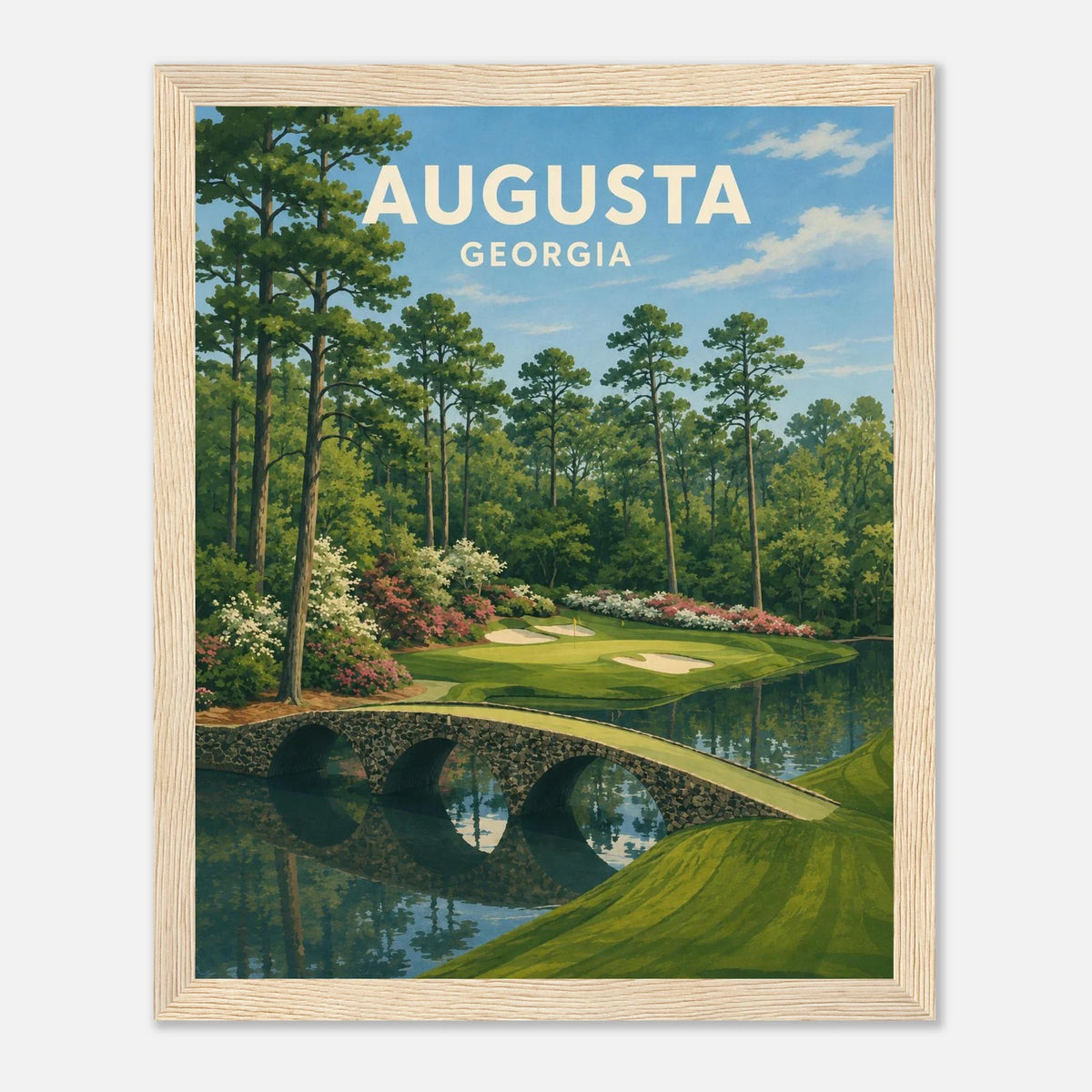 Augusta Golf Poster – Georgia Golf Course Wall Art