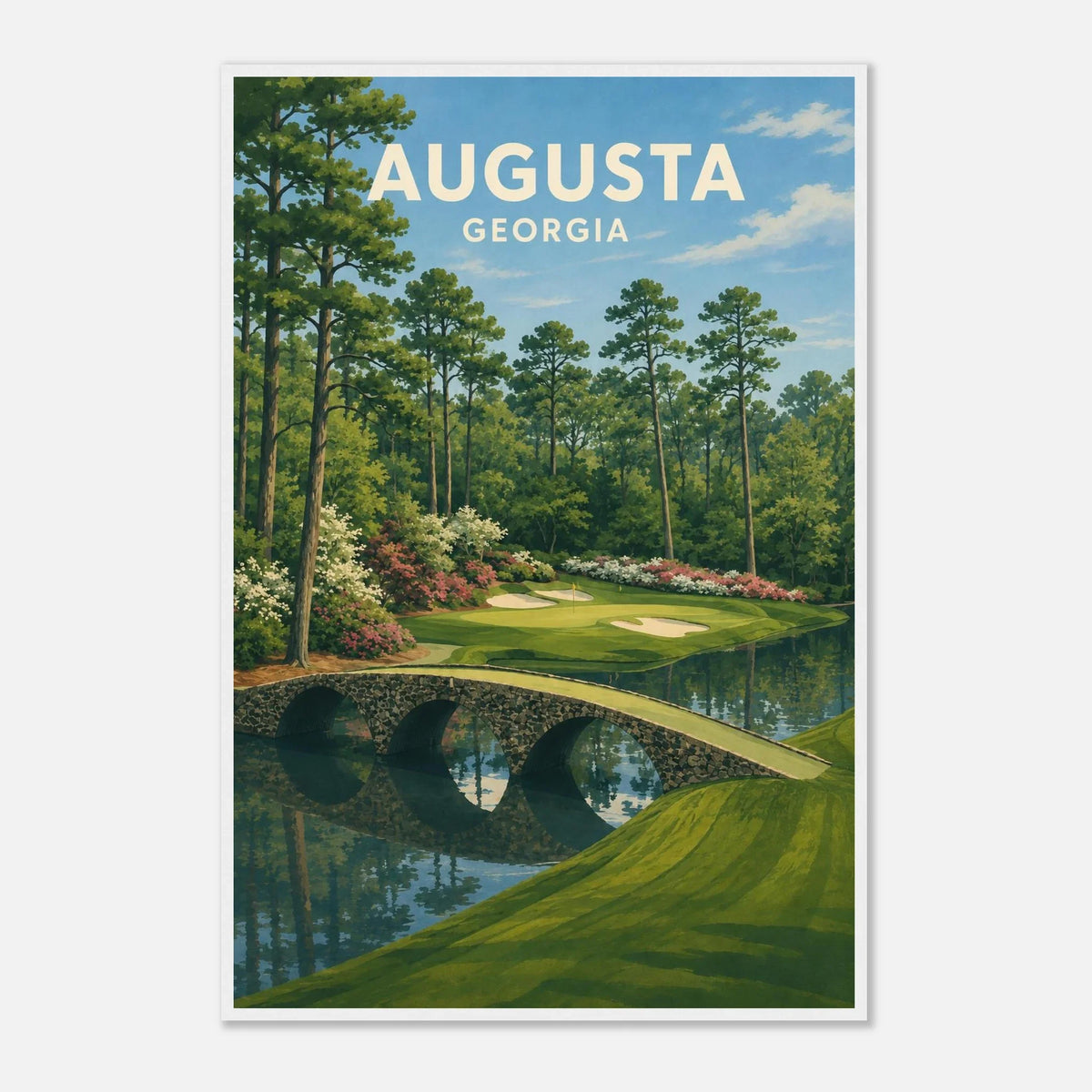 Augusta Golf Poster – Georgia Golf Course Wall Art