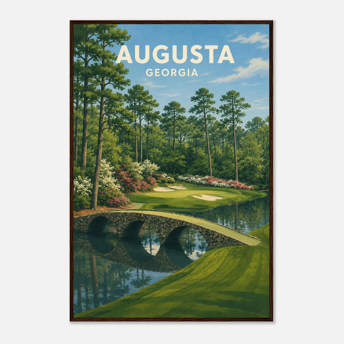 Augusta Golf Poster – Georgia Golf Course Wall Art