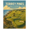 Torrey Pines Golf Poster – San Diego California Golf Wall Art