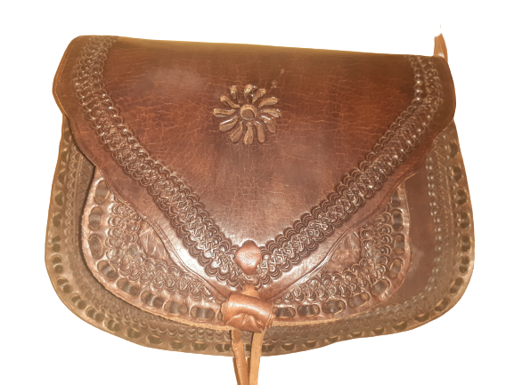 Bolso Triangular vacuno mediano