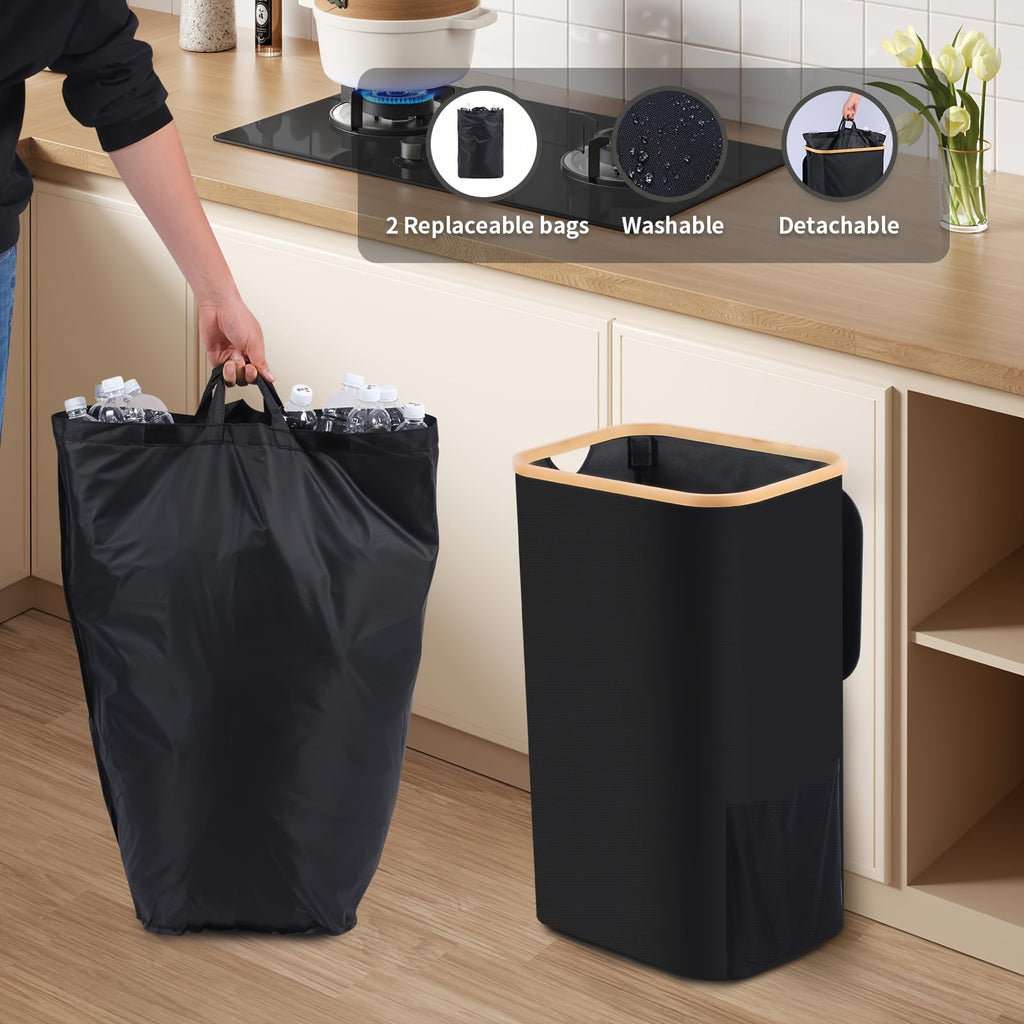 Household Recycling Bin with 2 Detachable Inner Bags