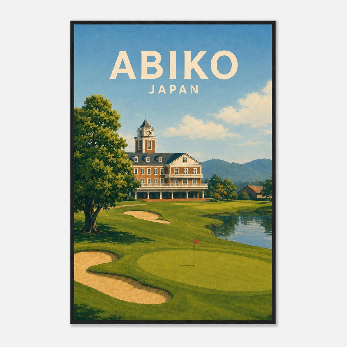 Abiko Golf Club Poster – Japan Golf Wall Art