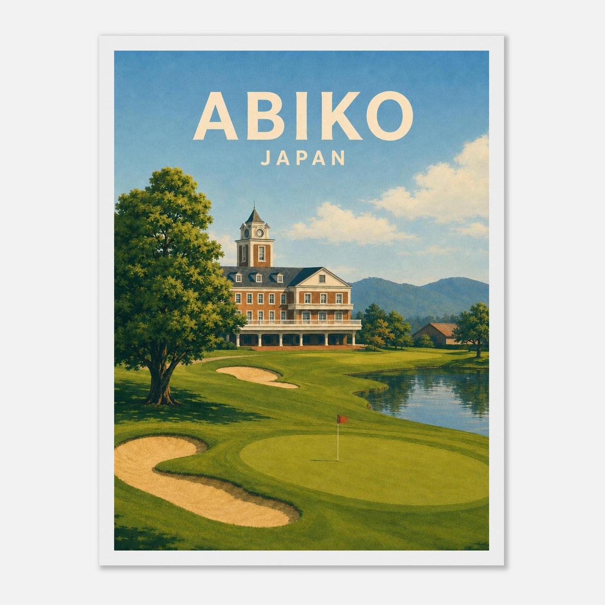 Abiko Golf Club Poster – Japan Golf Wall Art