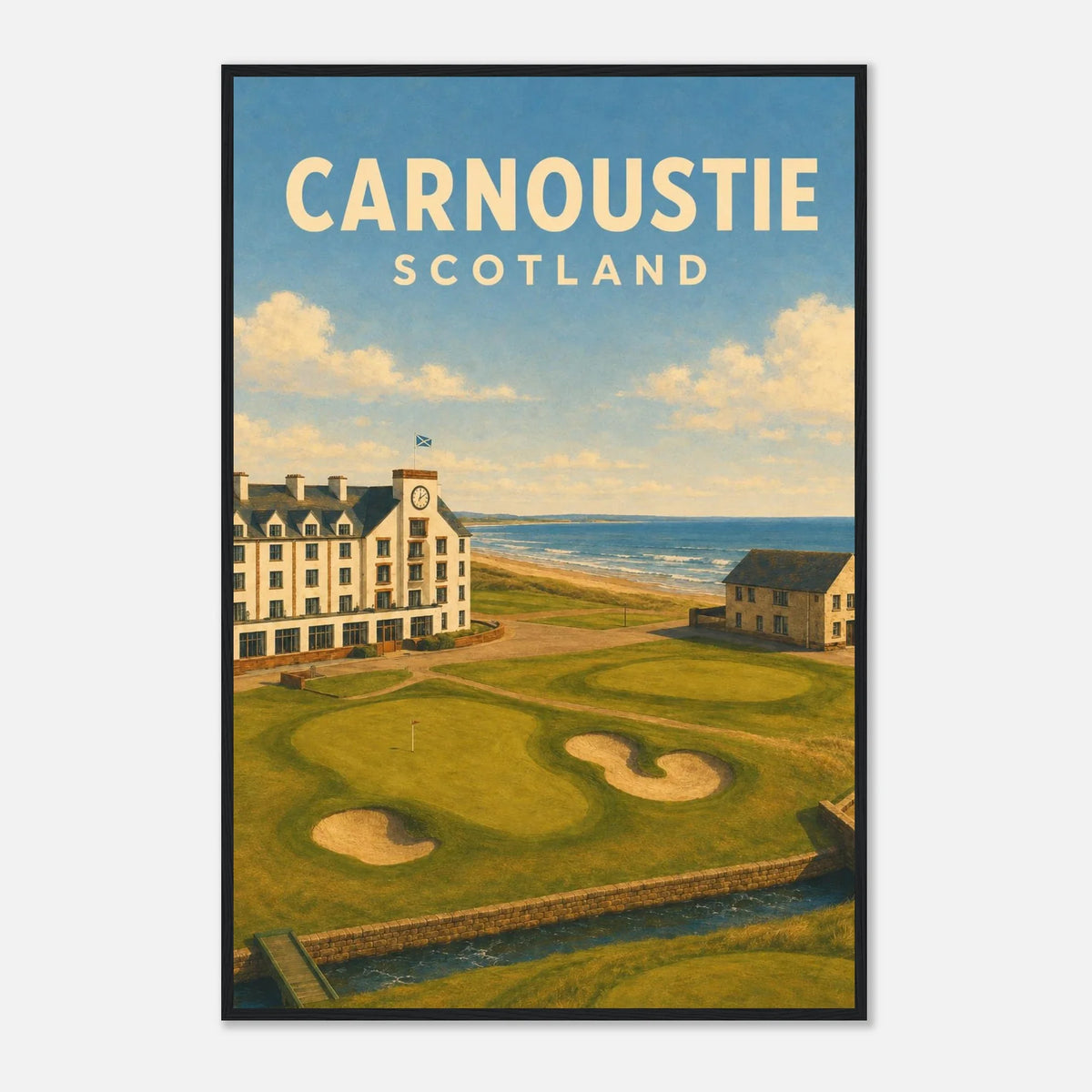 Carnoustie Golf Poster – Scotland Links Golf Print