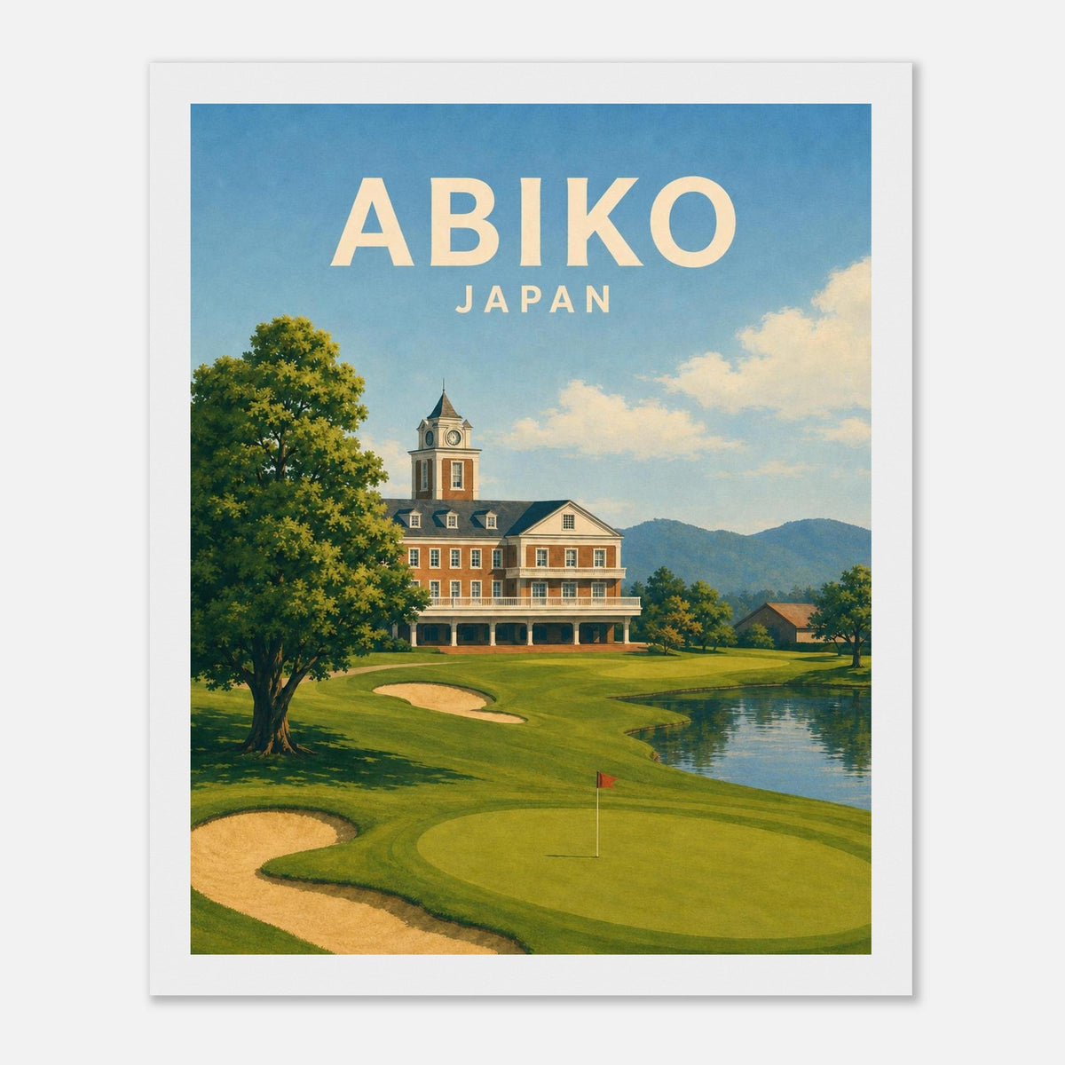 Abiko Golf Club Poster – Japan Golf Wall Art