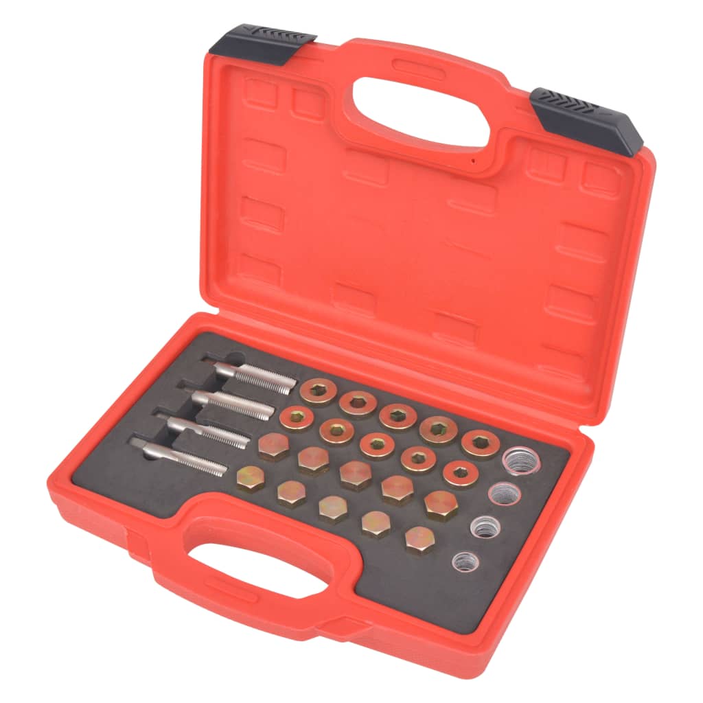 Vidaxl Oil Drain Plug Repair Kit M13 M15 M17 M20 64 Pieces