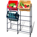 Vidaxl steel storage rack for 6 crates
