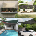 VidaXL sun sail 160 g m² 3.5x4.5 m HDPE dark green
