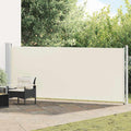 Vidaxl retractable garden screen 600x160 cm cream