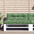 Vidaxl pallet cushion 120x40x12 cm fabric leaf pattern
