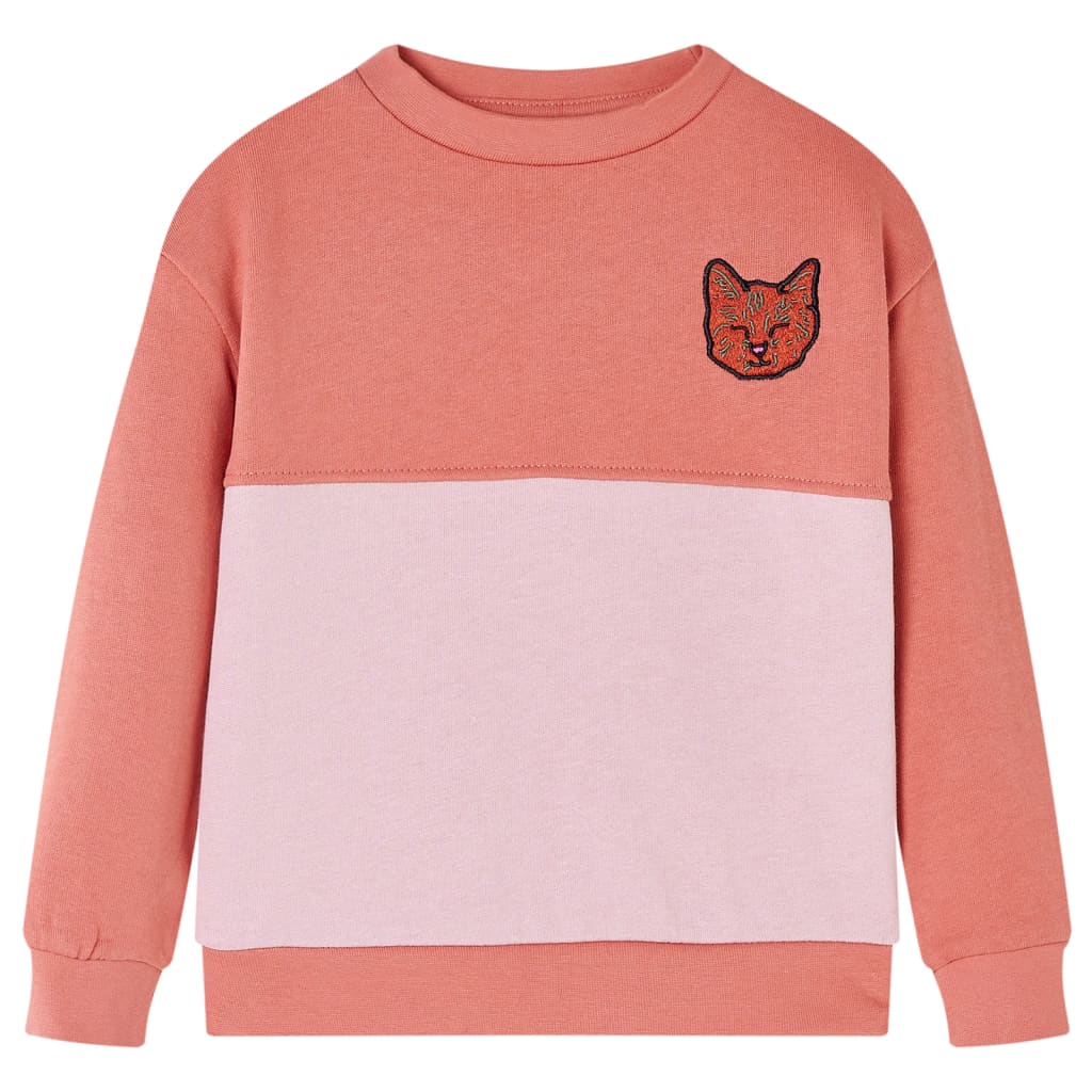 Vidaxl Kids' Block Design Sweater 128 Pink