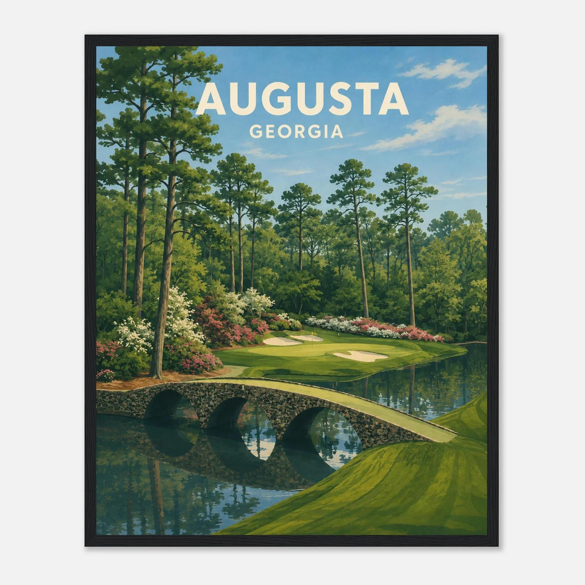 Augusta Golf Poster – Georgia Golf Course Wall Art