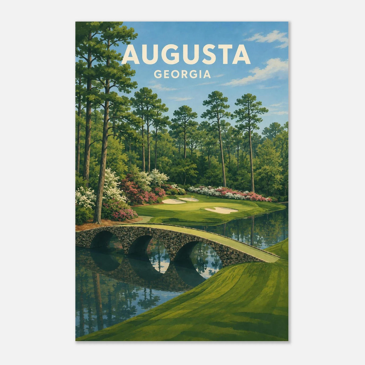 Augusta Golf Poster – Georgia Golf Course Wall Art