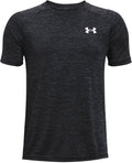 Under armor ua tech 2.0 ss-blk boys sports shirt - black - white
