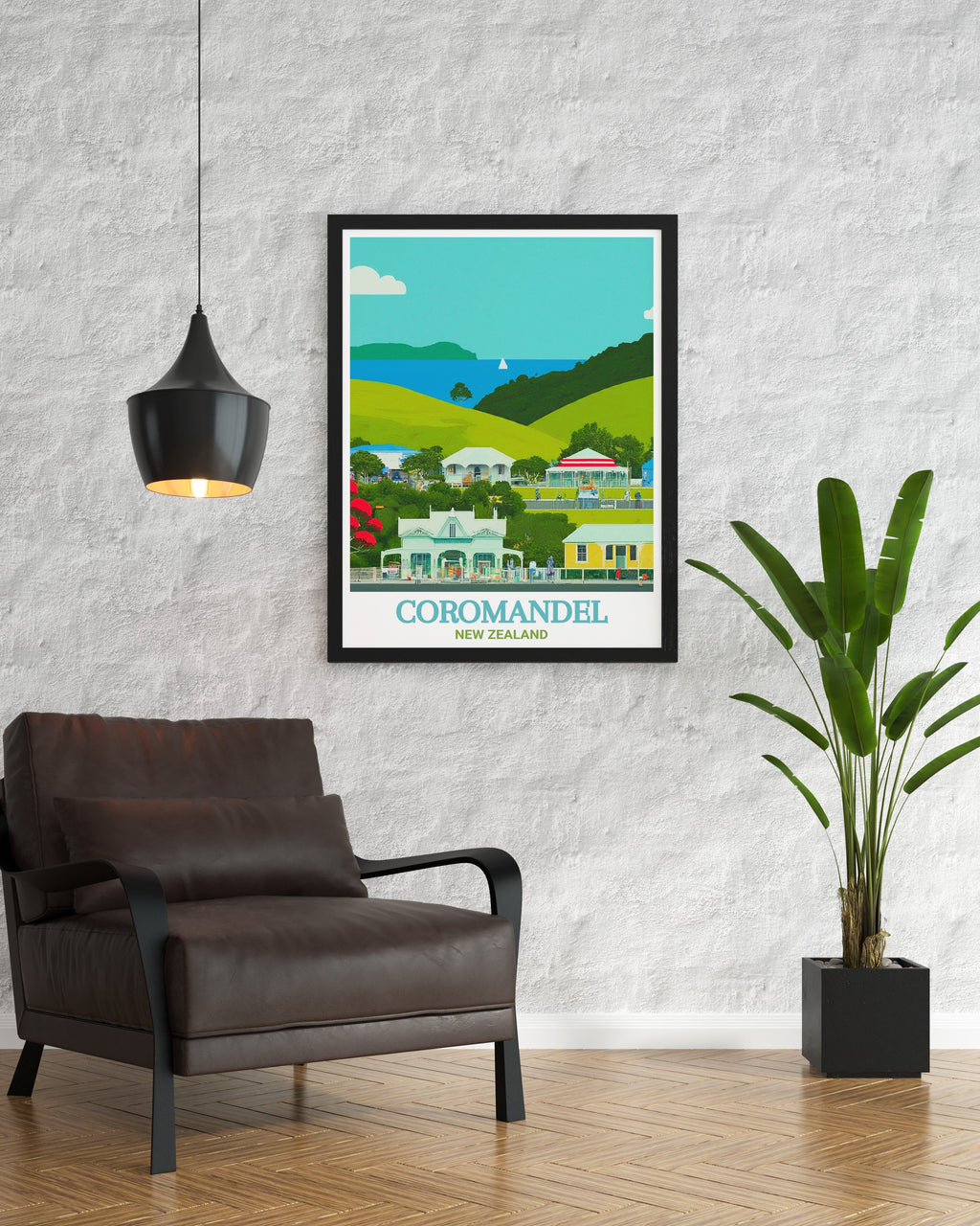 Coromandel  Poster print - Coromandel Town Print Poster - New Zealand Canvas Art - New Zealand Travel Poster-4