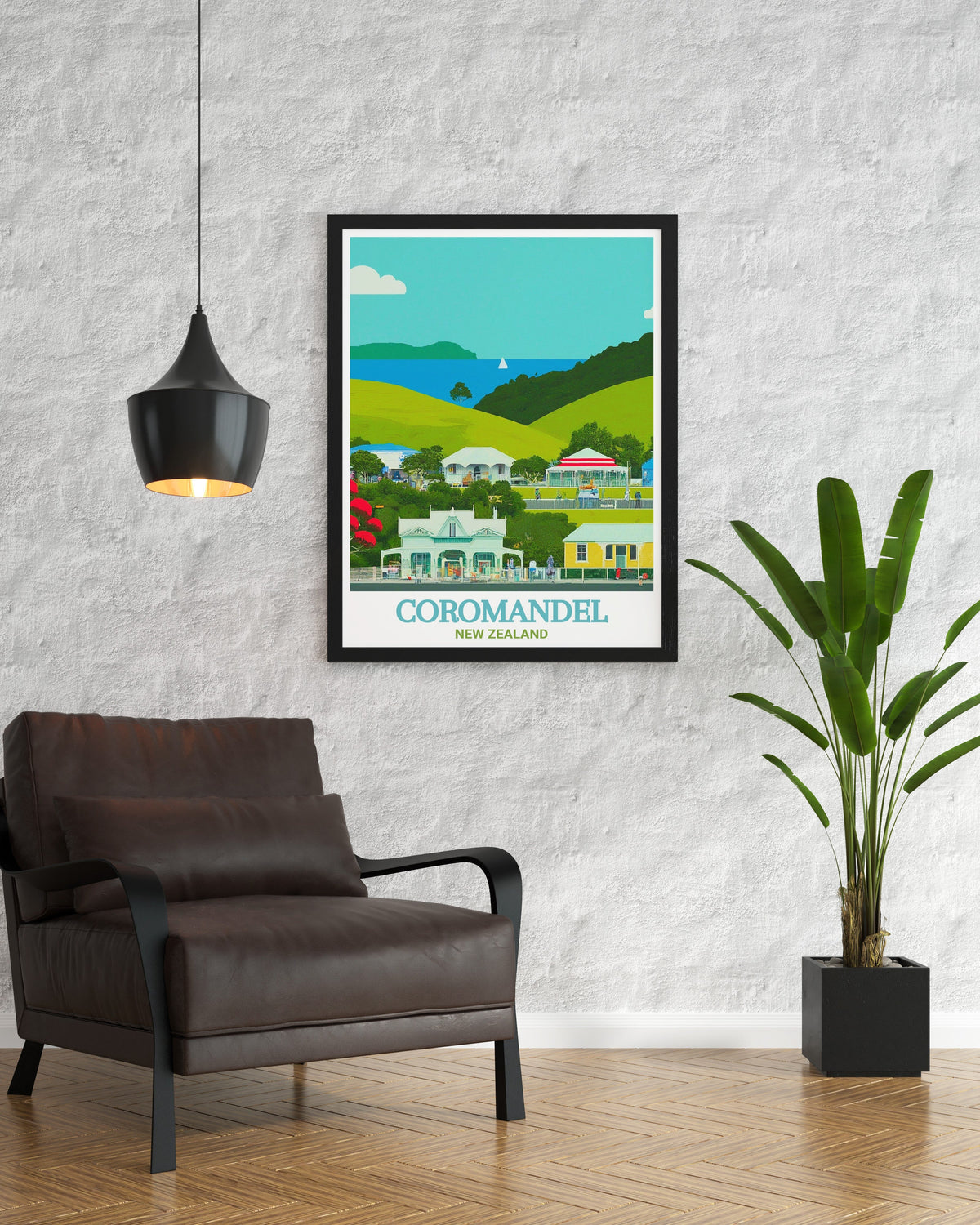 Coromandel  Poster print - Coromandel Town Print Poster - New Zealand Canvas Art - New Zealand Travel Poster-4