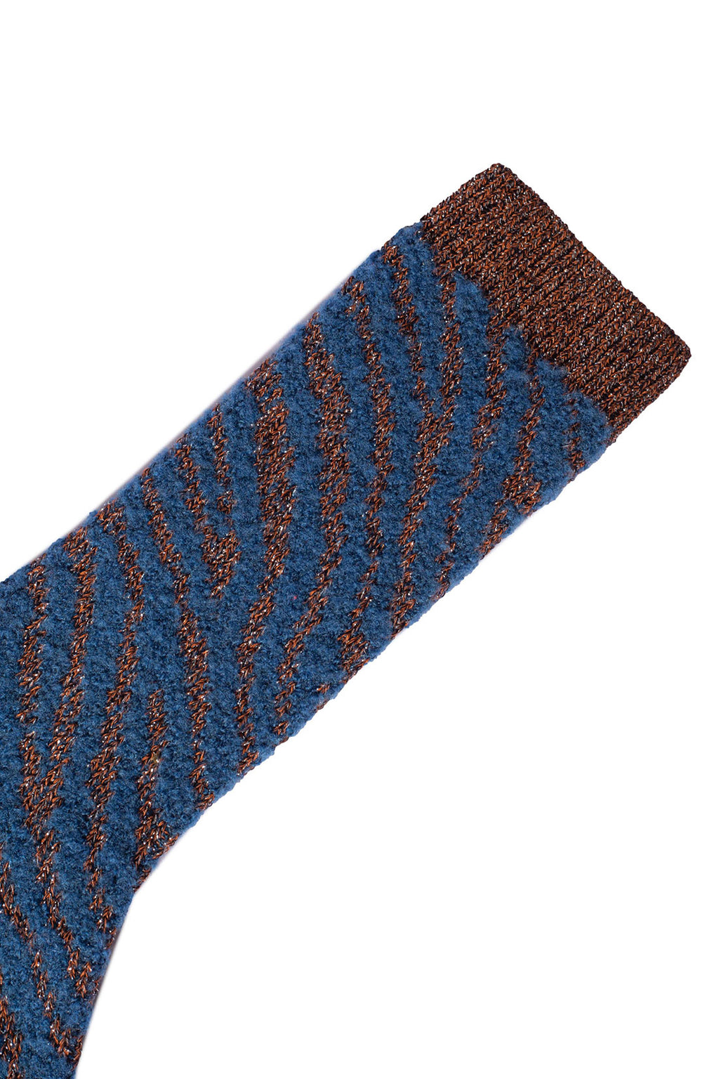 GALLO - Women's lurex socks wih zebra pattern  - Size One size