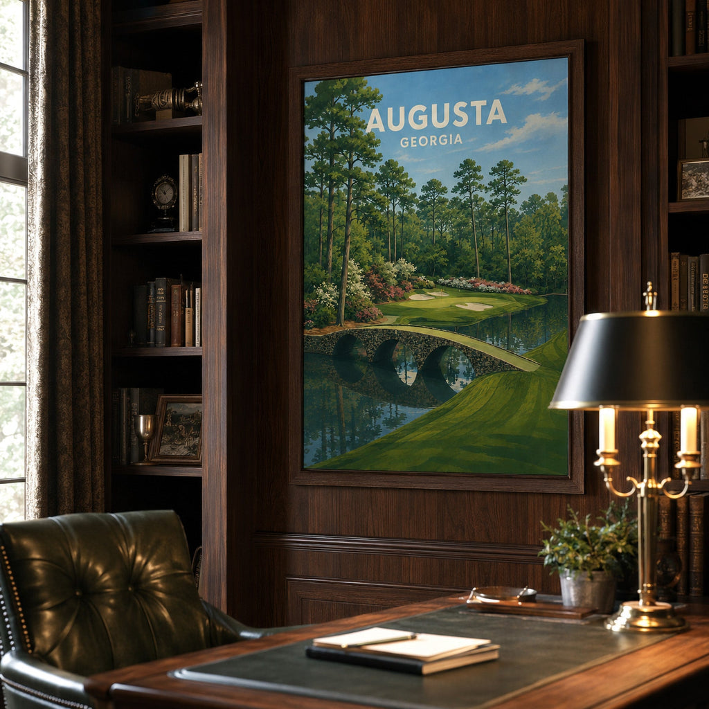 Augusta Golf Poster – Georgia Golf Course Wall Art