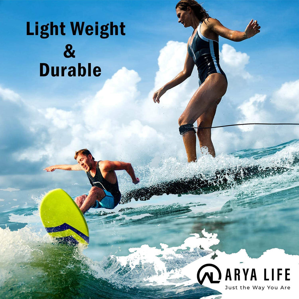 10 Ft Coiled SUP Leash Ankle Strap-Yellow