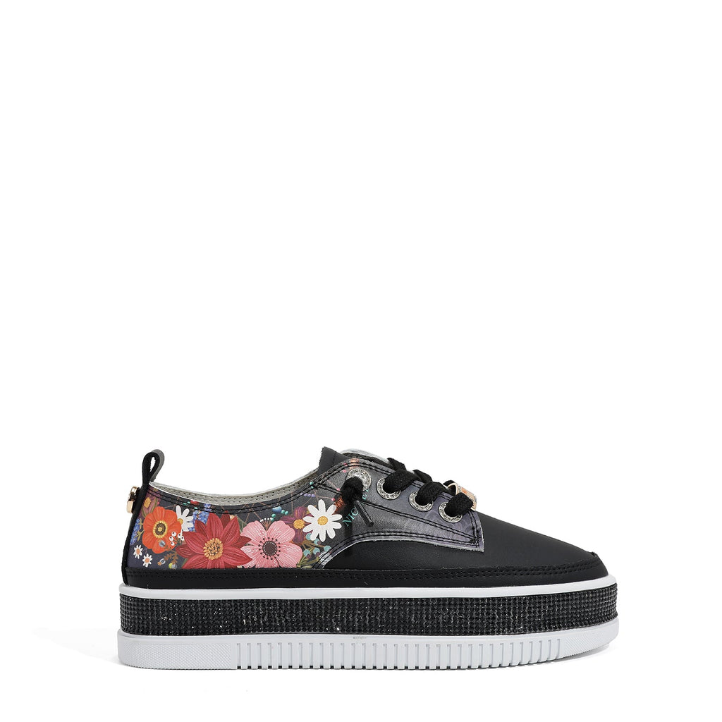 ZAPATILLA DE PIEL CON PLATAFORMA Y PEDRERÍA (DREAM COMES TRUE)-0
