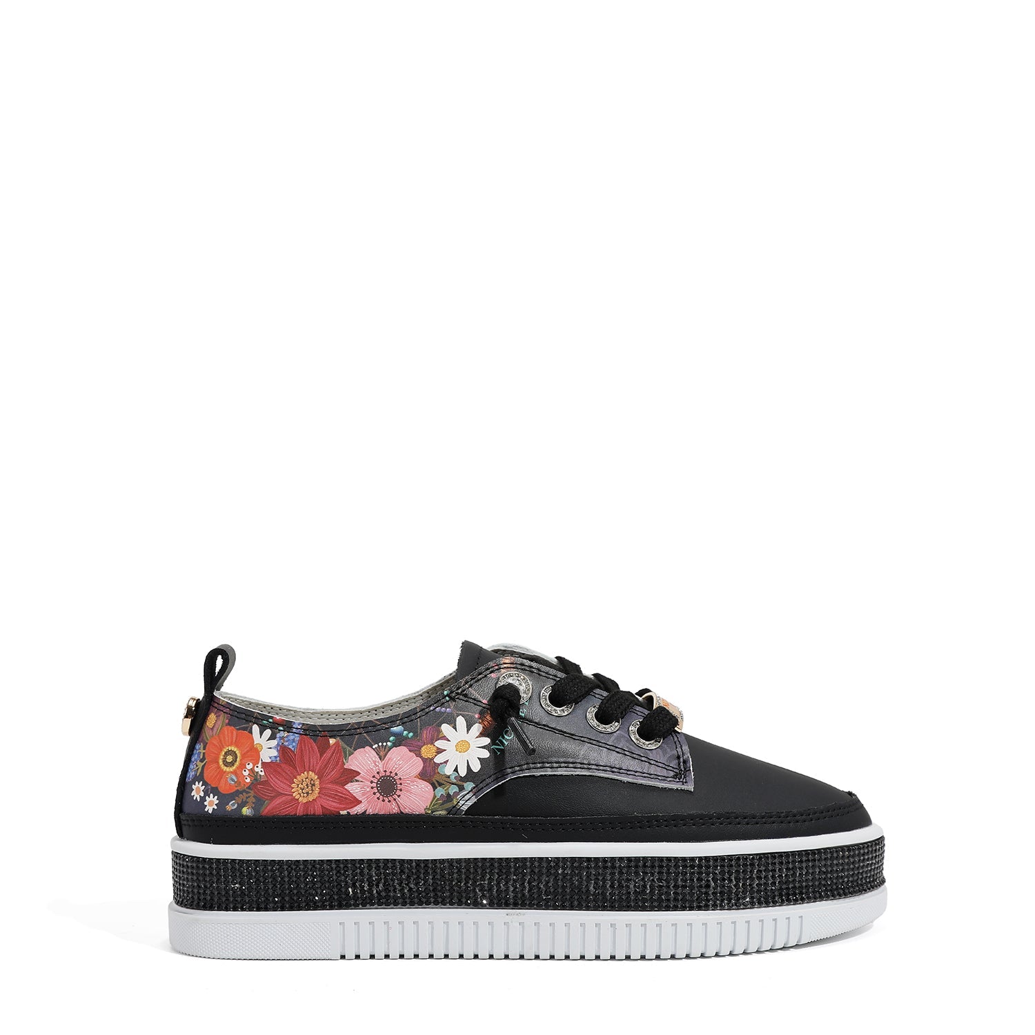 ZAPATILLA DE PIEL CON PLATAFORMA Y PEDRERÍA (DREAM COMES TRUE)-0