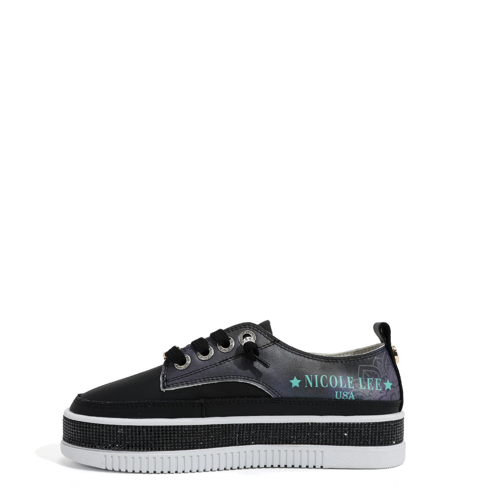 ZAPATILLA DE PIEL CON PLATAFORMA Y PEDRERÍA (DREAM COMES TRUE)-1