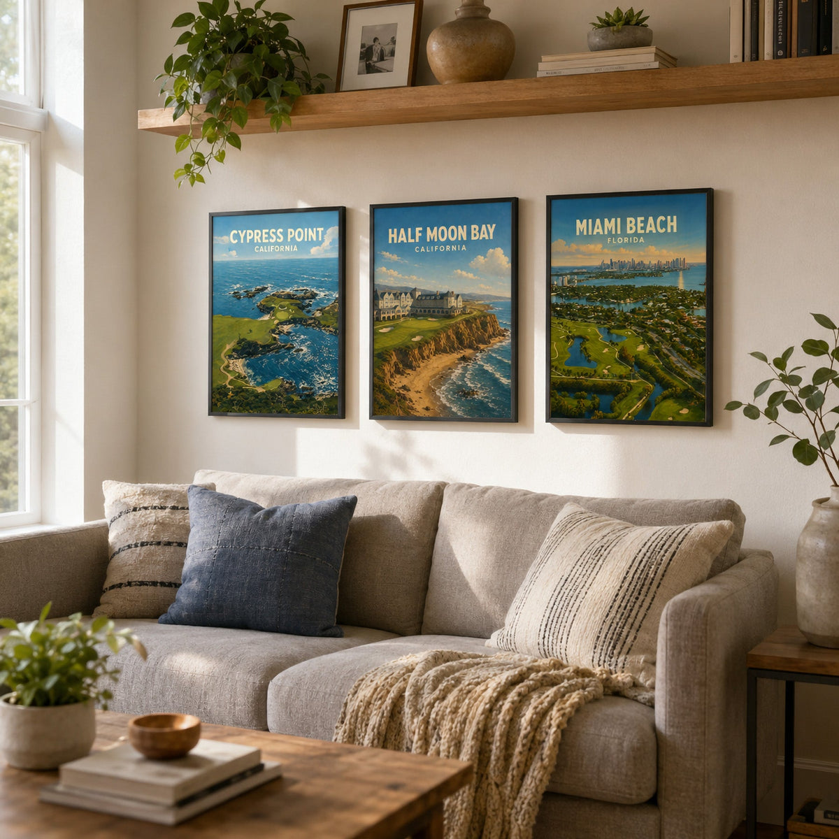 Cypress Point Golf Poster – California Coastal Golf Wall Art