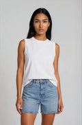 Camiseta Básica Premium Algodón Orgánico – Tirantes Anchos Mujer