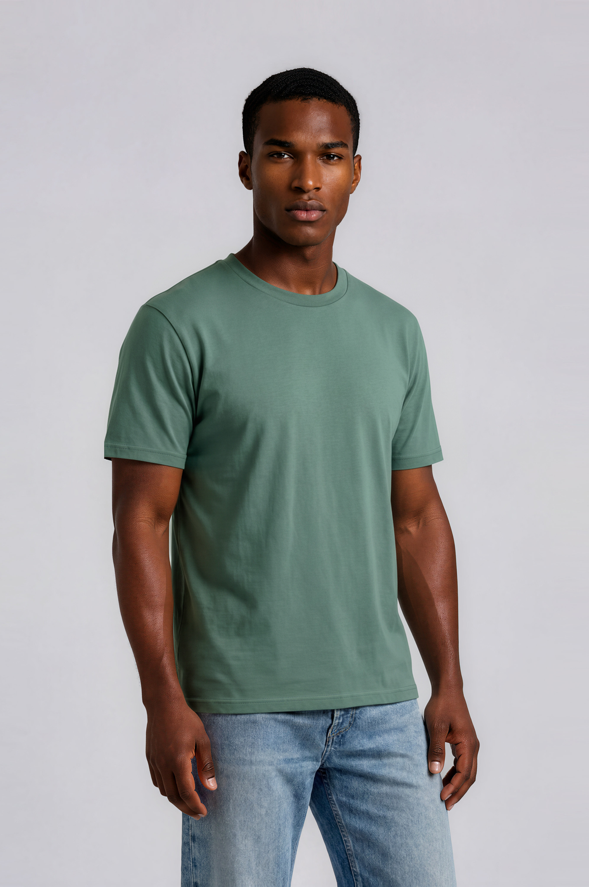 Camiseta Básica Premium Algodón Orgánico – Manga Corta Hombre