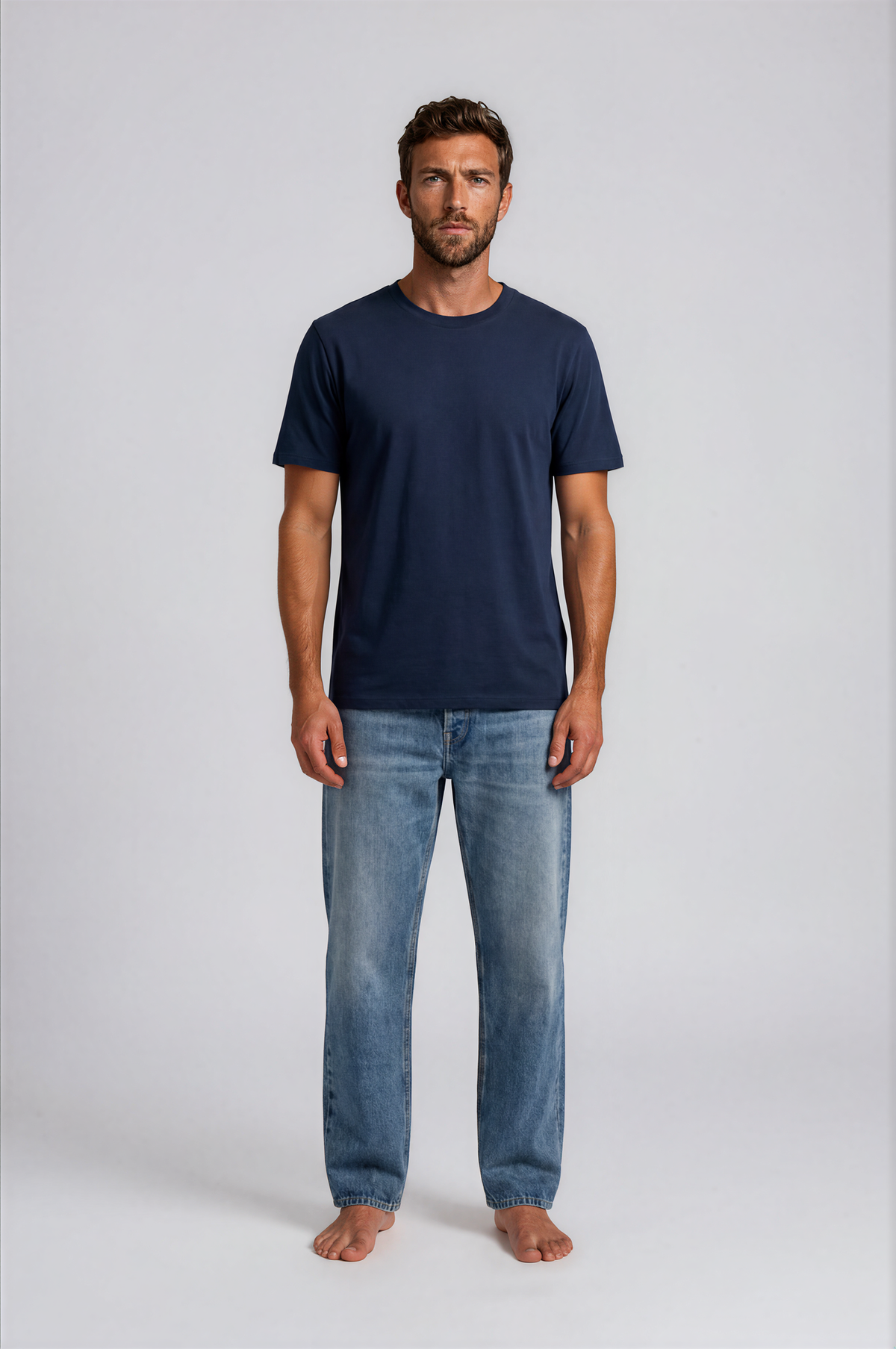 Camiseta Básica Premium Algodón Orgánico – Manga Corta Hombre