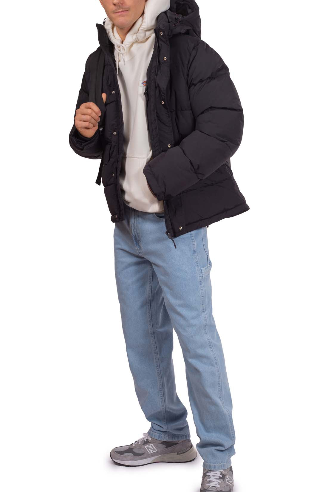 DICKIES - Men's padded jacket with hood and logo