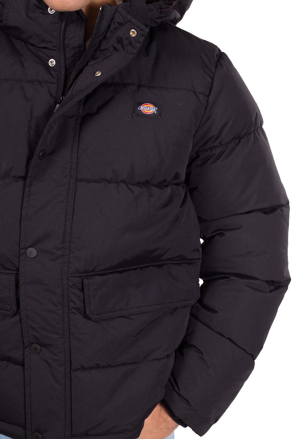 DICKIES - Men's padded jacket with hood and logo