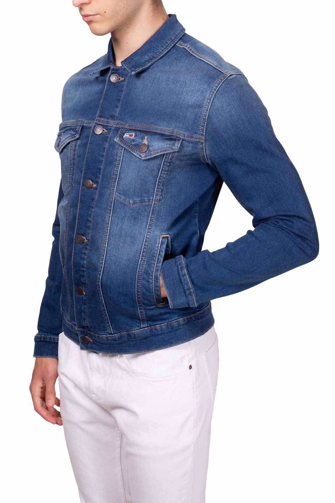 TOMMY JEANS - Men's regular jacket in faded denim  - Size