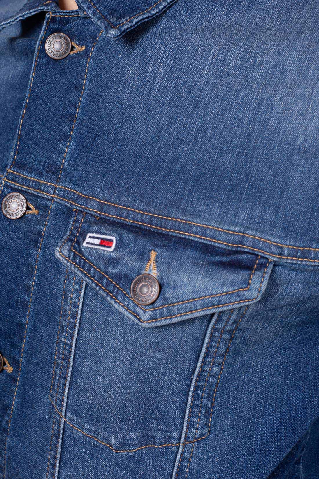 TOMMY JEANS - Men's regular jacket in faded denim  - Size