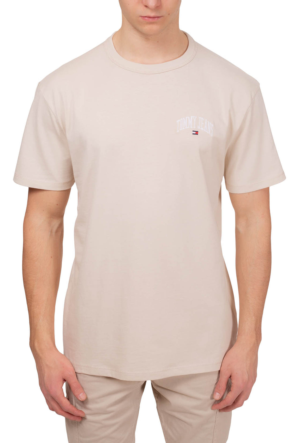TOMMY JEANS - Men's regular T-shirt with varsity logo  - Size 3XL