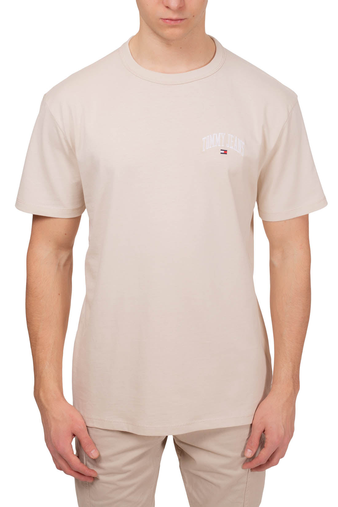 TOMMY JEANS - Men's regular T-shirt with varsity logo  - Size 3XL