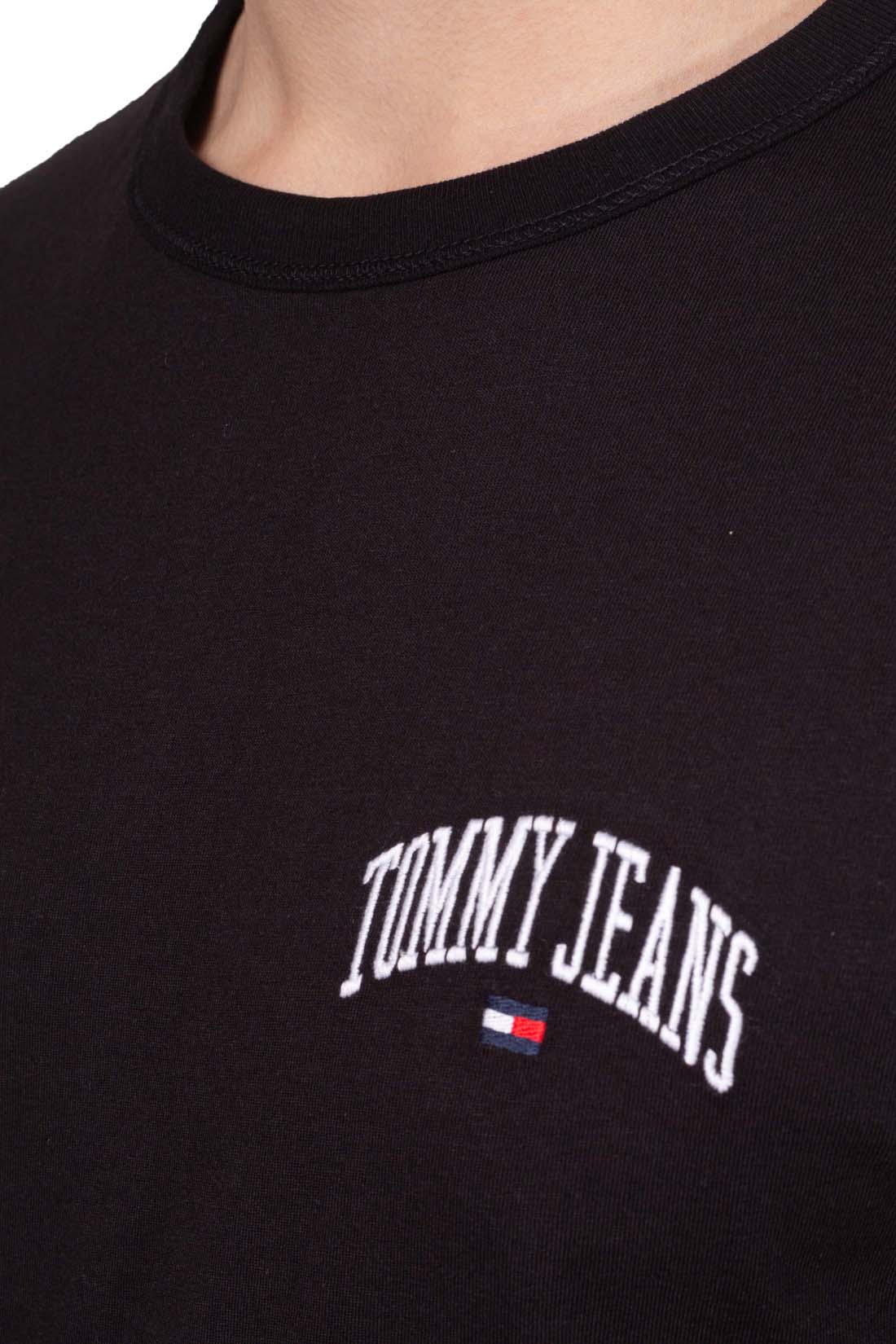 TOMMY JEANS - Men's regular T-shirt with varsity logo  - Size 3XL
