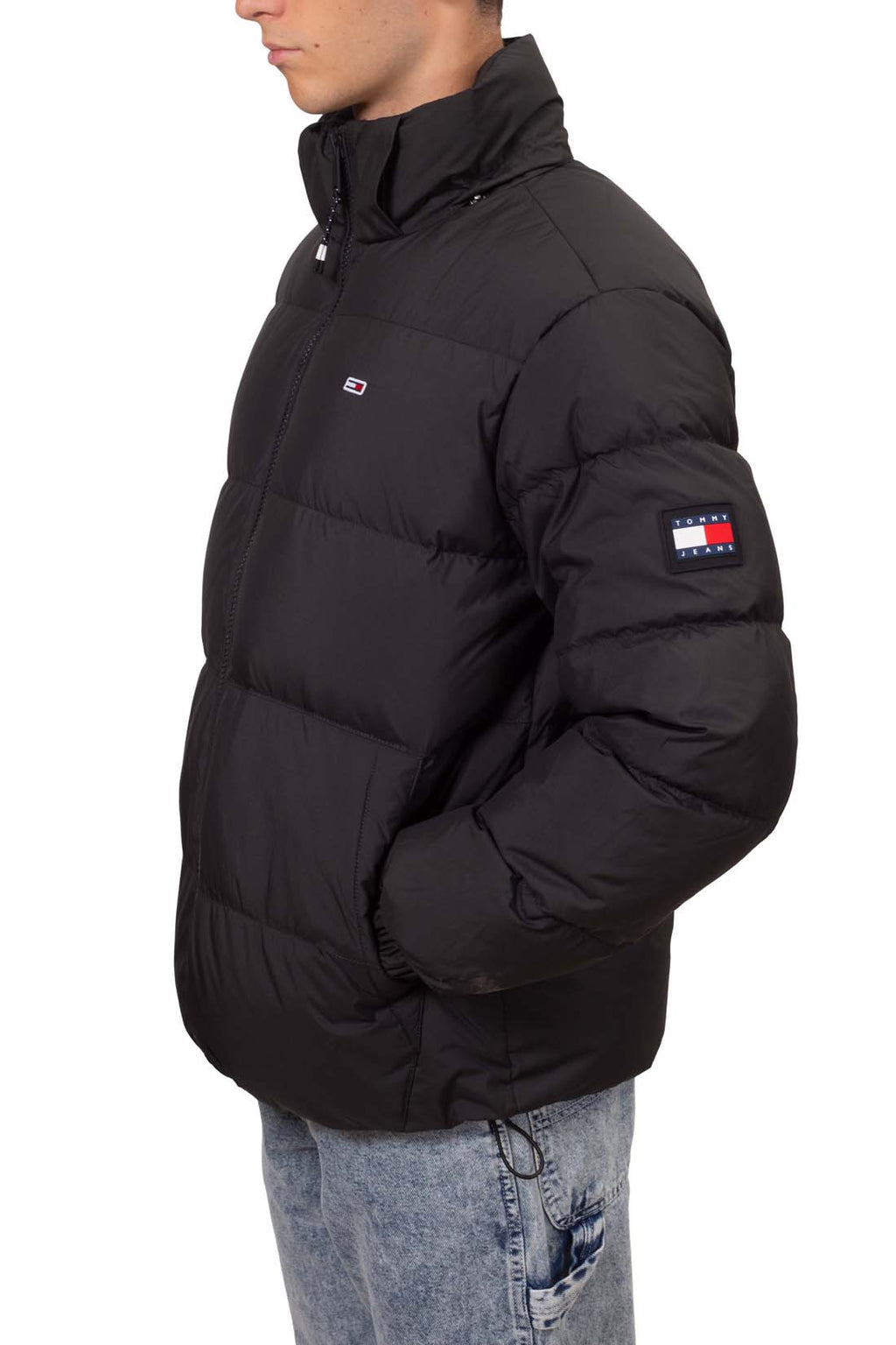 TOMMY JEANS - Men's water-repellent jacket with removable hood - Size XL