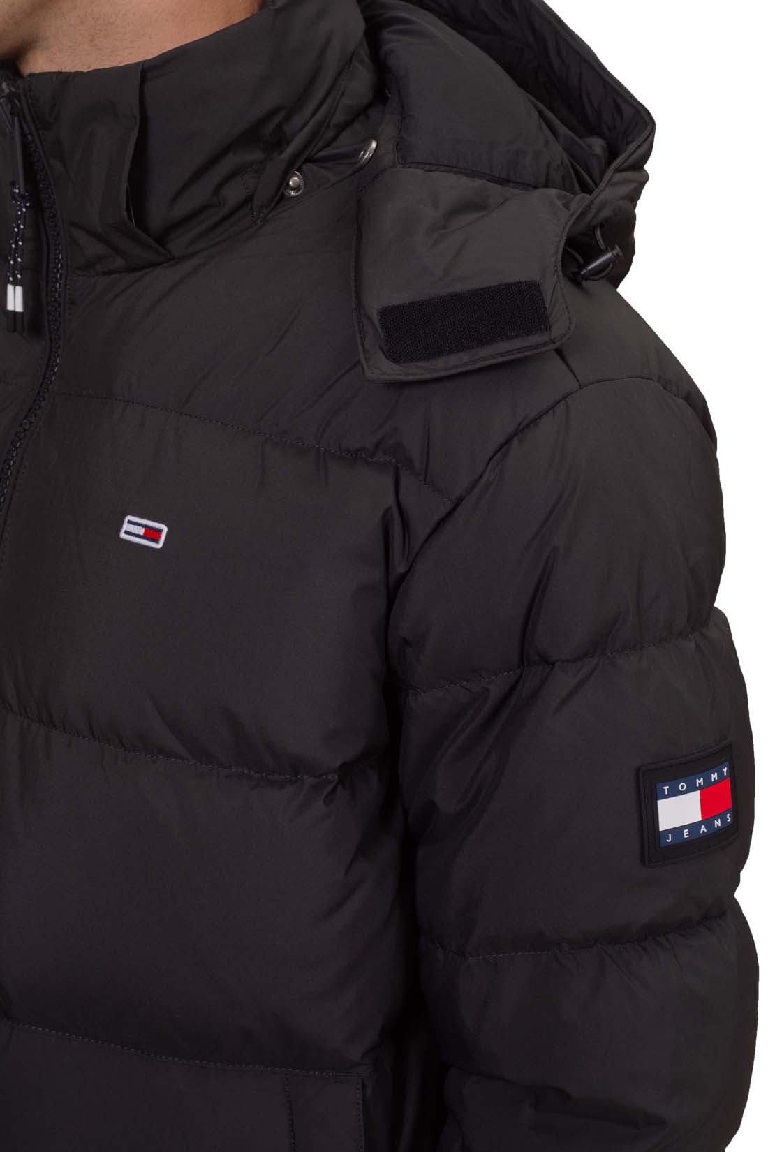 TOMMY JEANS - Men's water-repellent jacket with removable hood - Size XL