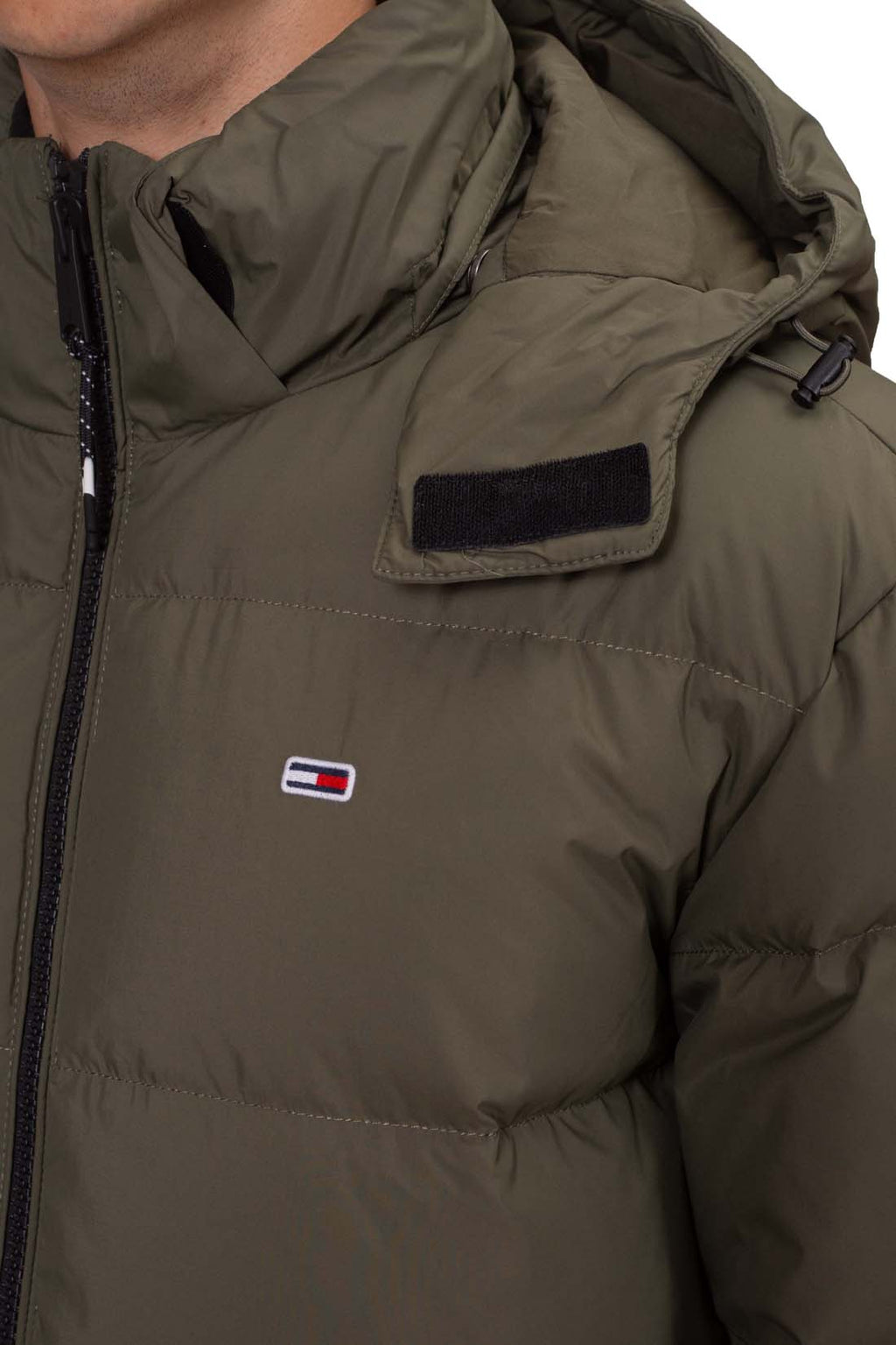 TOMMY JEANS - Men's water-repellent jacket with removable hood - Size XL