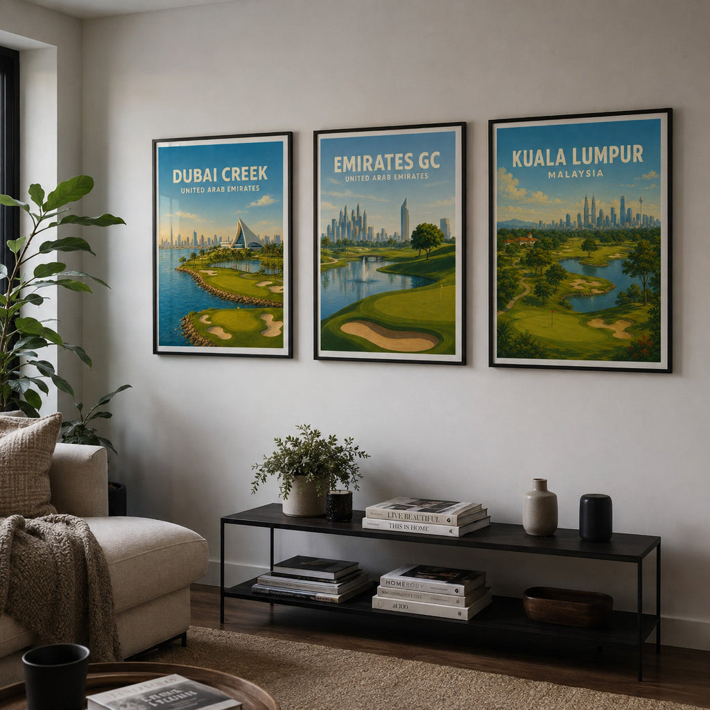 Emirates Golf Club Poster – Dubai Golf Wall Art